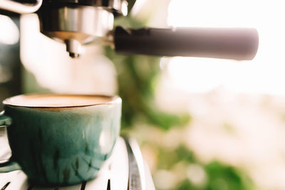Close-up of coffee cup