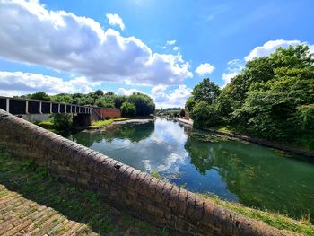 Scenic view of river against sky