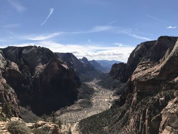 Panoramic view of landscape against sky