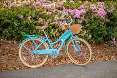 Bicycle parked on footpath