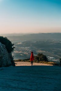 Morning walk on montserrat mountain