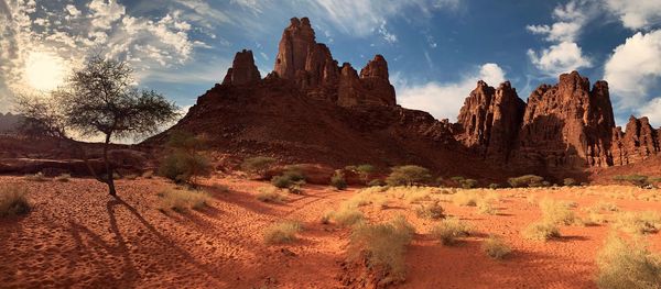 Panoramic view of landscape against sky