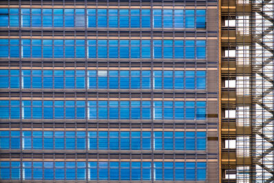 Full frame shot of building with windows