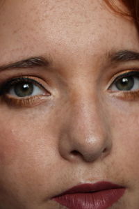 Close-up portrait of a woman