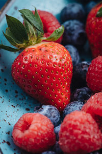 Close-up of strawberries