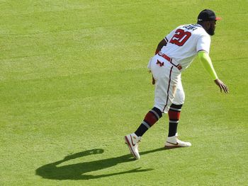 Full length of man standing on grass