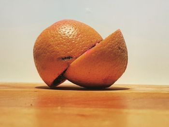 Close-up of apple on table