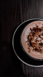 Close-up of coffee on table