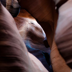 Low angle view of rock formation