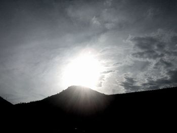 Scenic view of landscape against sky during sunset