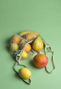 Close-up of apples on table