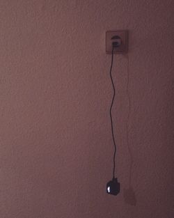 Electric lamp on wall