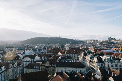 High angle view of cityscape