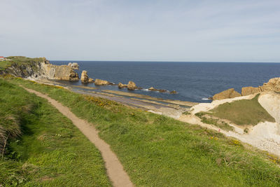 Scenic view of sea against sky