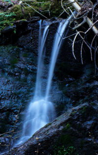 Scenic view of waterfall