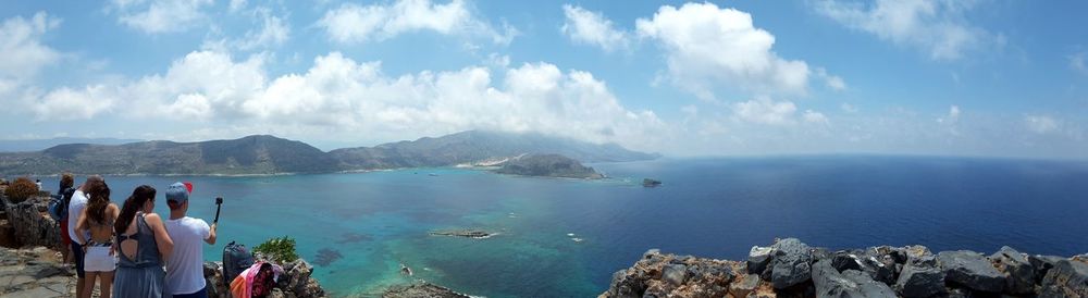 Panoramic view of sea against sky