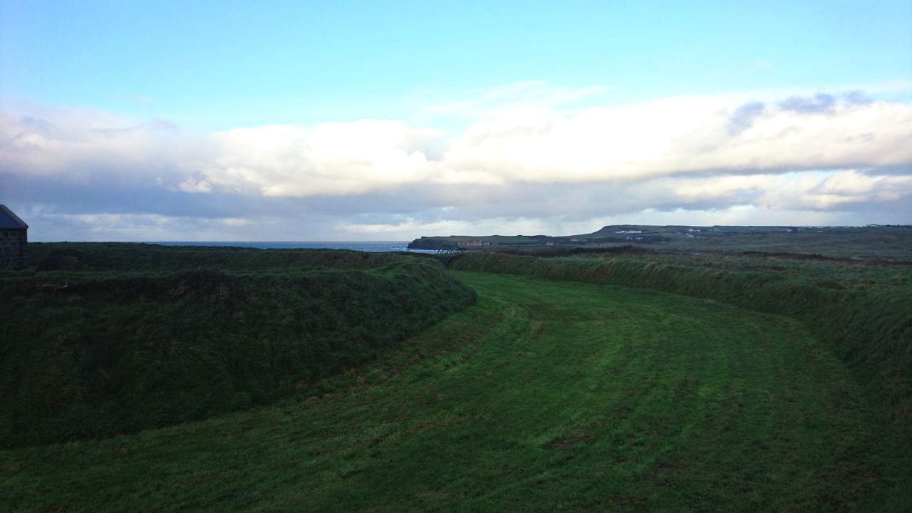 SCENIC VIEW OF FARM AGAINST SKY