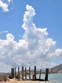 Panoramic view of beach against sky