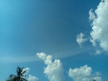 Low angle view of blue sky