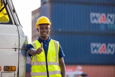 Portrait of a man working