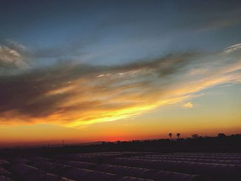 Scenic view of sky during sunset