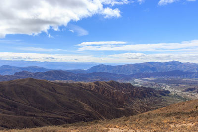 Scenic view of dramatic landscape