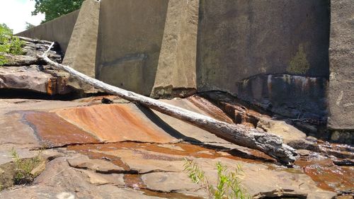 Tilt image of rock