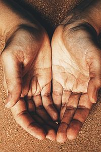 Close-up of human hand