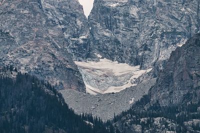 Scenic view of snow covered mountain