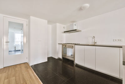 Interior of domestic kitchen