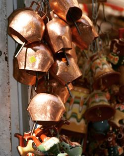 Close-up of decoration hanging for sale