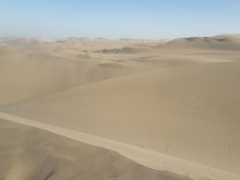 Scenic view of desert against sky