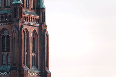 Low angle view of historical building against sky