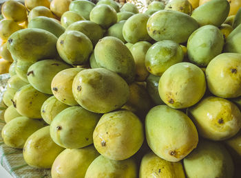 Full frame shot of fruits for sale in market