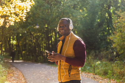 Young man using mobile phone