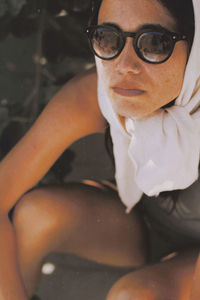 Close-up portrait of young woman