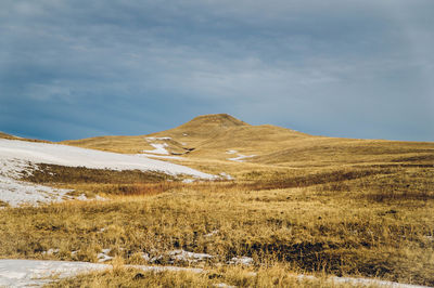 Scenic view of landscape against sky