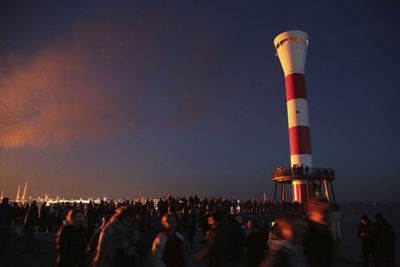 Hamburg, germany, april 2022. easter fire at the river elbe in blankenese, hamburg, germany.