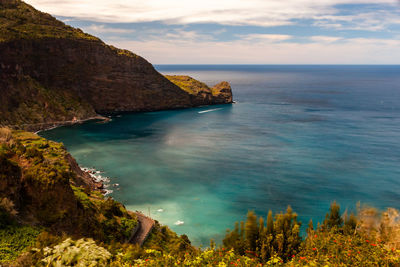 Scenic view of sea against sky