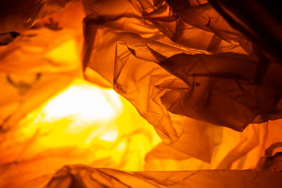 Full frame shot of yellow fire