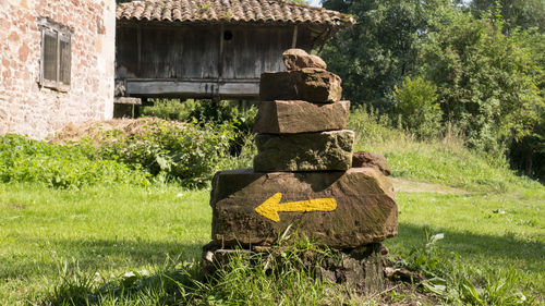 View of barn in farm