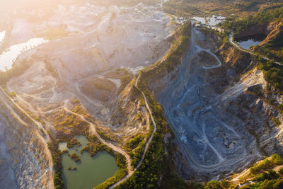 Aerial view of land