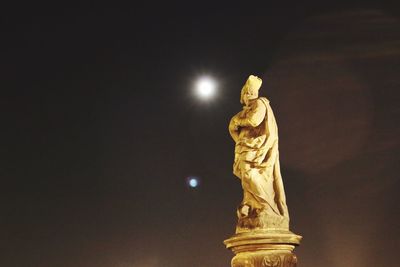 Low angle view of statue