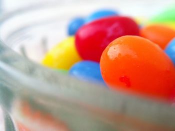 Close-up of multi colored jellybeans 