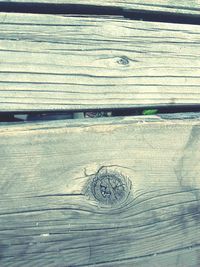 Close-up of wooden plank