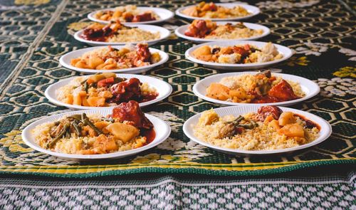 Close-up of food in plate