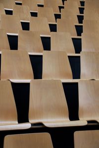 Full frame shot of chairs in a row