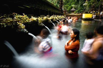 Group of people in water