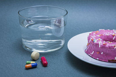 Close-up of drink on table