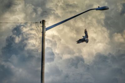Low angle view of cloudy sky